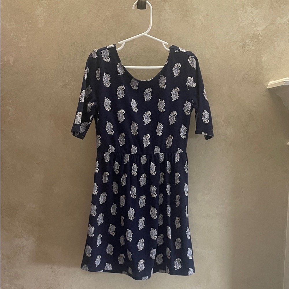 Old Navy Kids Dress in Navy with White Accents